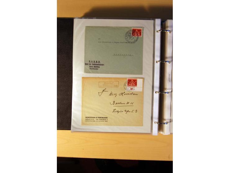 1933/45, sehr umfangreiche Sammlung mit Schwerpunkt Einzel- und Mehrfachfrankaturen der Sondermarken mit ca. 3000 Stück in 19