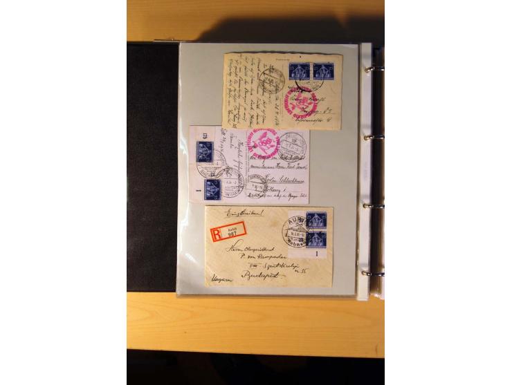 1933/45, sehr umfangreiche Sammlung mit Schwerpunkt Einzel- und Mehrfachfrankaturen der Sondermarken mit ca. 3000 Stück in 19