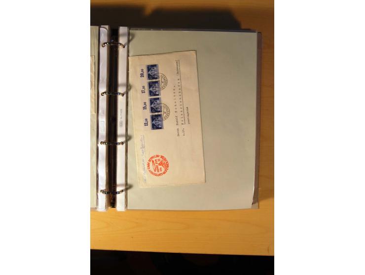 1933/45, sehr umfangreiche Sammlung mit Schwerpunkt Einzel- und Mehrfachfrankaturen der Sondermarken mit ca. 3000 Stück in 19