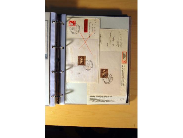 1933/45, sehr umfangreiche Sammlung mit Schwerpunkt Einzel- und Mehrfachfrankaturen der Sondermarken mit ca. 3000 Stück in 19