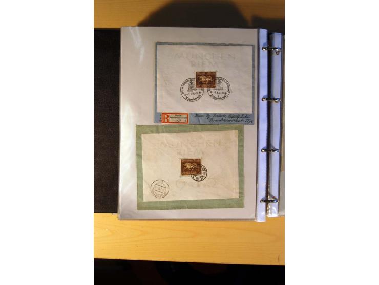 1933/45, sehr umfangreiche Sammlung mit Schwerpunkt Einzel- und Mehrfachfrankaturen der Sondermarken mit ca. 3000 Stück in 19