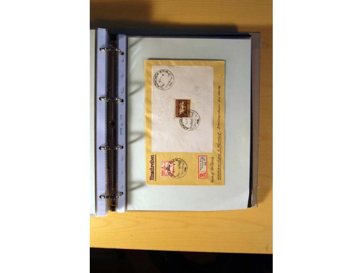1933/45, sehr umfangreiche Sammlung mit Schwerpunkt Einzel- und Mehrfachfrankaturen der Sondermarken mit ca. 3000 Stück in 19