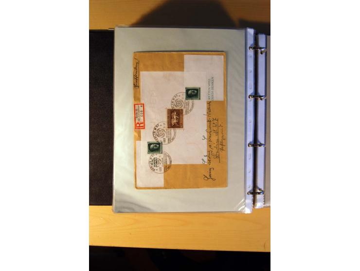 1933/45, sehr umfangreiche Sammlung mit Schwerpunkt Einzel- und Mehrfachfrankaturen der Sondermarken mit ca. 3000 Stück in 19