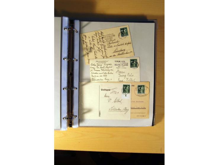 1933/45, sehr umfangreiche Sammlung mit Schwerpunkt Einzel- und Mehrfachfrankaturen der Sondermarken mit ca. 3000 Stück in 19