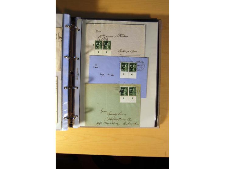 1933/45, sehr umfangreiche Sammlung mit Schwerpunkt Einzel- und Mehrfachfrankaturen der Sondermarken mit ca. 3000 Stück in 19