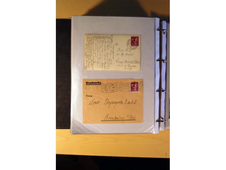 1933/45, sehr umfangreiche Sammlung mit Schwerpunkt Einzel- und Mehrfachfrankaturen der Sondermarken mit ca. 3000 Stück in 19
