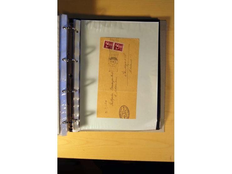 1933/45, sehr umfangreiche Sammlung mit Schwerpunkt Einzel- und Mehrfachfrankaturen der Sondermarken mit ca. 3000 Stück in 19