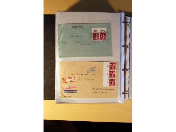 1933/45, sehr umfangreiche Sammlung mit Schwerpunkt Einzel- und Mehrfachfrankaturen der Sondermarken mit ca. 3000 Stück in 19