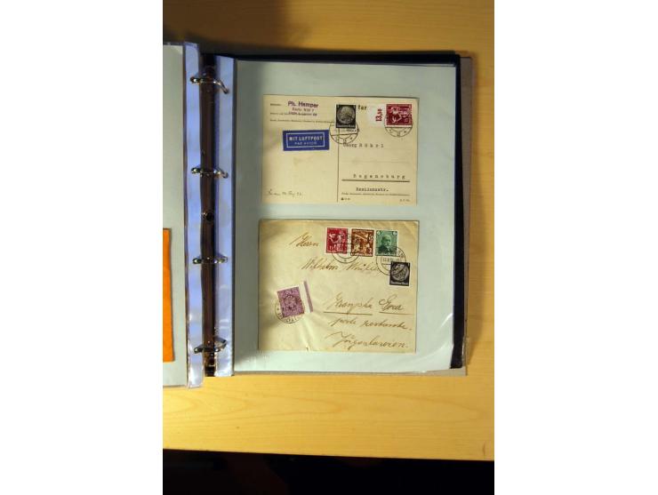 1933/45, sehr umfangreiche Sammlung mit Schwerpunkt Einzel- und Mehrfachfrankaturen der Sondermarken mit ca. 3000 Stück in 19