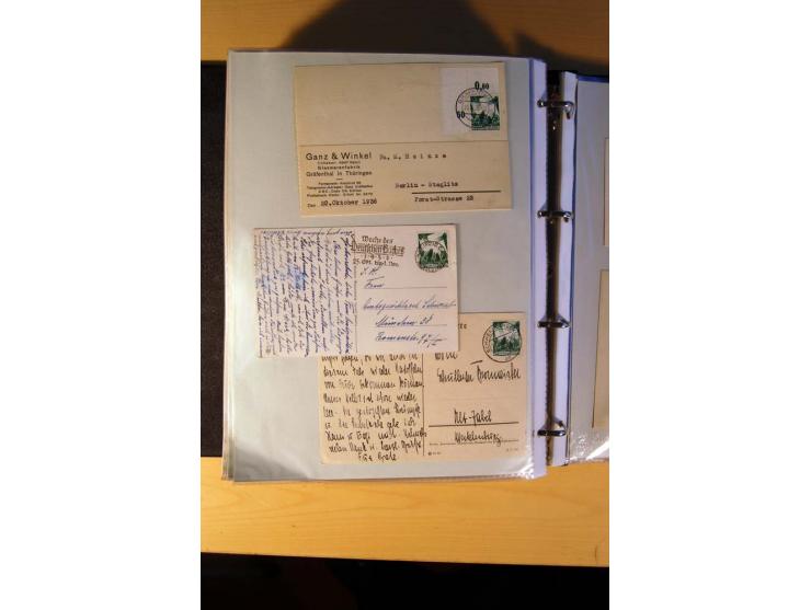 1933/45, sehr umfangreiche Sammlung mit Schwerpunkt Einzel- und Mehrfachfrankaturen der Sondermarken mit ca. 3000 Stück in 19