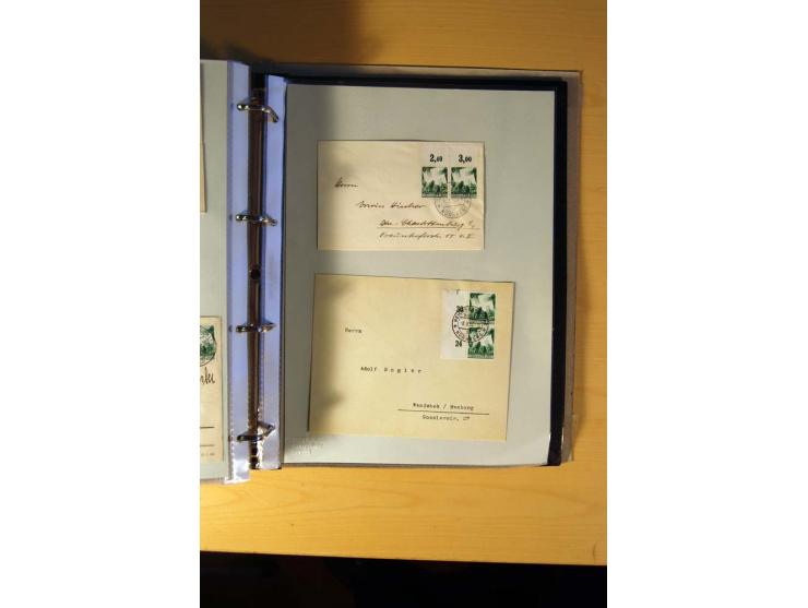 1933/45, sehr umfangreiche Sammlung mit Schwerpunkt Einzel- und Mehrfachfrankaturen der Sondermarken mit ca. 3000 Stück in 19