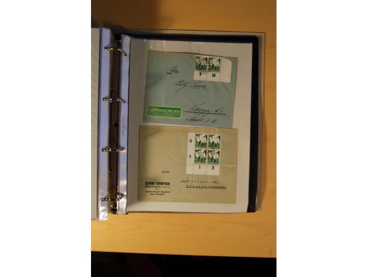 1933/45, sehr umfangreiche Sammlung mit Schwerpunkt Einzel- und Mehrfachfrankaturen der Sondermarken mit ca. 3000 Stück in 19