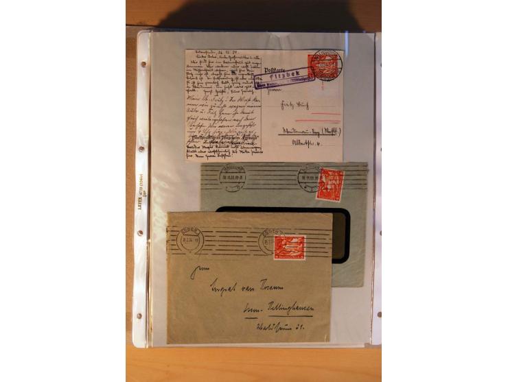 1933/45, sehr umfangreiche Sammlung mit Schwerpunkt Einzel- und Mehrfachfrankaturen der Sondermarken mit ca. 3000 Stück in 19