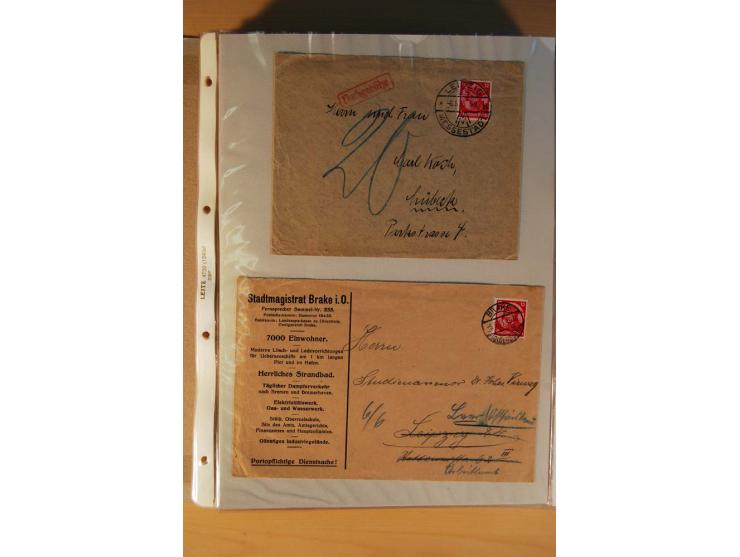 1933/45, sehr umfangreiche Sammlung mit Schwerpunkt Einzel- und Mehrfachfrankaturen der Sondermarken mit ca. 3000 Stück in 19