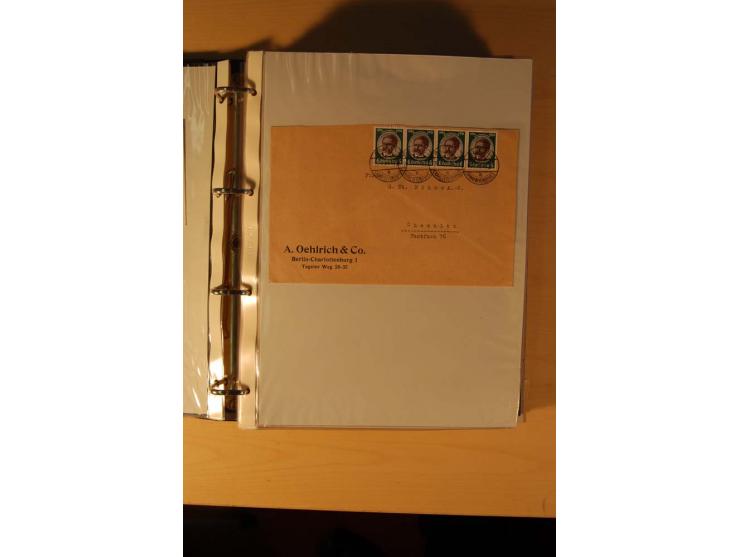 1933/45, sehr umfangreiche Sammlung mit Schwerpunkt Einzel- und Mehrfachfrankaturen der Sondermarken mit ca. 3000 Stück in 19
