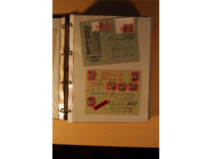 1933/45, sehr umfangreiche Sammlung mit Schwerpunkt Einzel- und Mehrfachfrankaturen der Sondermarken mit ca. 3000 Stück in 19