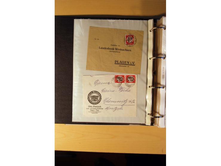 1933/45, sehr umfangreiche Sammlung mit Schwerpunkt Einzel- und Mehrfachfrankaturen der Sondermarken mit ca. 3000 Stück in 19