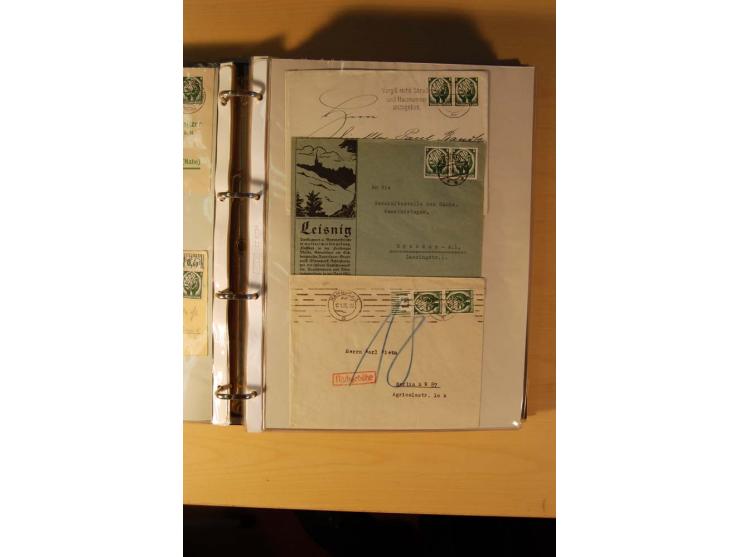 1933/45, sehr umfangreiche Sammlung mit Schwerpunkt Einzel- und Mehrfachfrankaturen der Sondermarken mit ca. 3000 Stück in 19