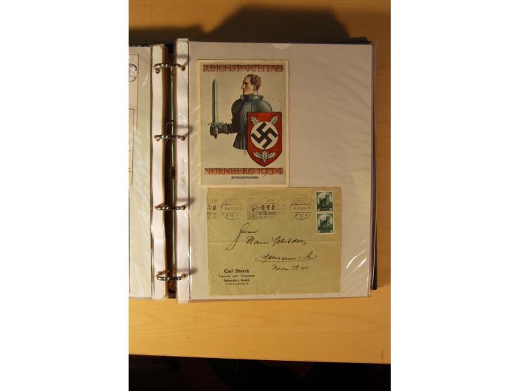 1933/45, sehr umfangreiche Sammlung mit Schwerpunkt Einzel- und Mehrfachfrankaturen der Sondermarken mit ca. 3000 Stück in 19