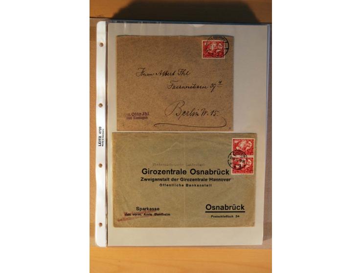 1933/45, sehr umfangreiche Sammlung mit Schwerpunkt Einzel- und Mehrfachfrankaturen der Sondermarken mit ca. 3000 Stück in 19