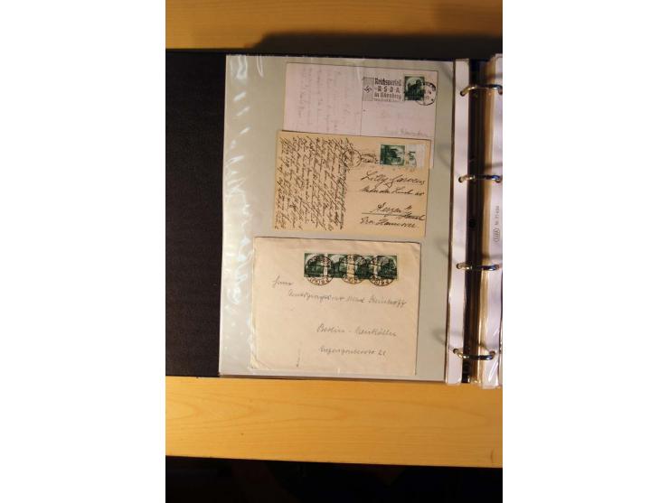 1933/45, sehr umfangreiche Sammlung mit Schwerpunkt Einzel- und Mehrfachfrankaturen der Sondermarken mit ca. 3000 Stück in 19