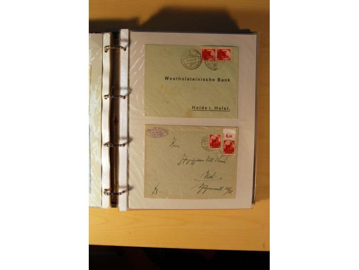 1933/45, sehr umfangreiche Sammlung mit Schwerpunkt Einzel- und Mehrfachfrankaturen der Sondermarken mit ca. 3000 Stück in 19