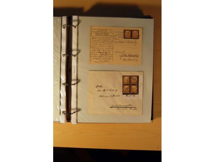 1933/45, sehr umfangreiche Sammlung mit Schwerpunkt Einzel- und Mehrfachfrankaturen der Sondermarken mit ca. 3000 Stück in 19