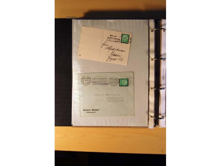 1933/45, sehr umfangreiche Sammlung mit Schwerpunkt Einzel- und Mehrfachfrankaturen der Sondermarken mit ca. 3000 Stück in 19