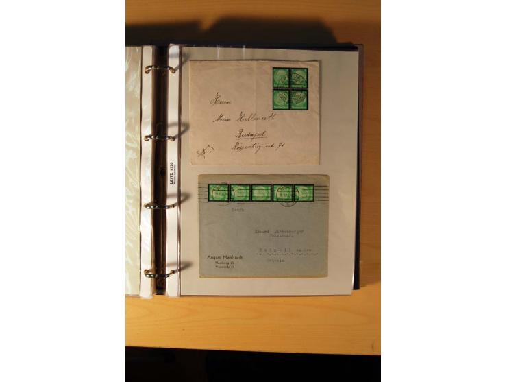 1933/45, sehr umfangreiche Sammlung mit Schwerpunkt Einzel- und Mehrfachfrankaturen der Sondermarken mit ca. 3000 Stück in 19