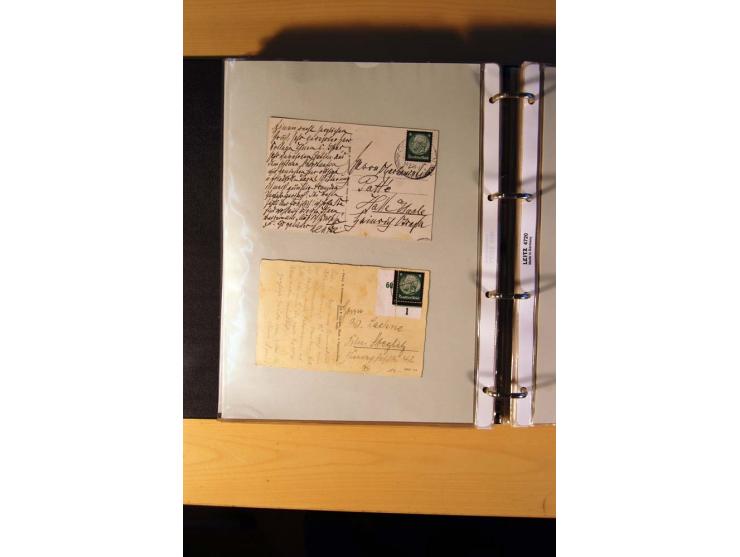 1933/45, sehr umfangreiche Sammlung mit Schwerpunkt Einzel- und Mehrfachfrankaturen der Sondermarken mit ca. 3000 Stück in 19