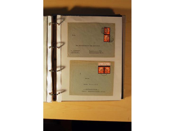 1933/45, sehr umfangreiche Sammlung mit Schwerpunkt Einzel- und Mehrfachfrankaturen der Sondermarken mit ca. 3000 Stück in 19