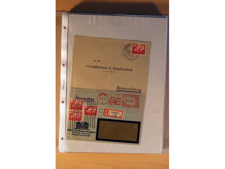 1933/45, sehr umfangreiche Sammlung mit Schwerpunkt Einzel- und Mehrfachfrankaturen der Sondermarken mit ca. 3000 Stück in 19