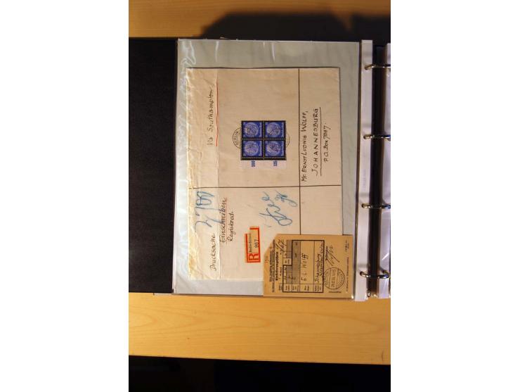 1933/45, sehr umfangreiche Sammlung mit Schwerpunkt Einzel- und Mehrfachfrankaturen der Sondermarken mit ca. 3000 Stück in 19