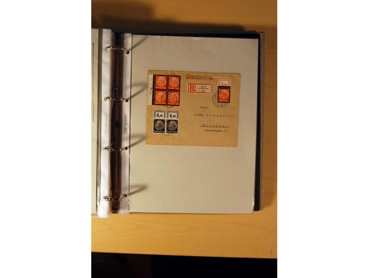 1933/45, sehr umfangreiche Sammlung mit Schwerpunkt Einzel- und Mehrfachfrankaturen der Sondermarken mit ca. 3000 Stück in 19