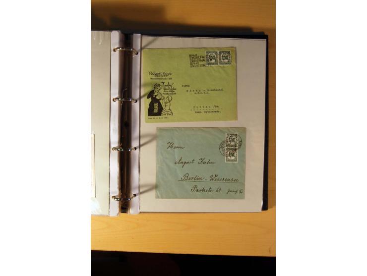 1933/45, sehr umfangreiche Sammlung mit Schwerpunkt Einzel- und Mehrfachfrankaturen der Sondermarken mit ca. 3000 Stück in 19