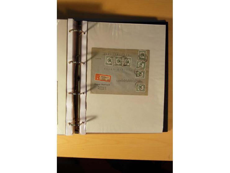 1933/45, sehr umfangreiche Sammlung mit Schwerpunkt Einzel- und Mehrfachfrankaturen der Sondermarken mit ca. 3000 Stück in 19