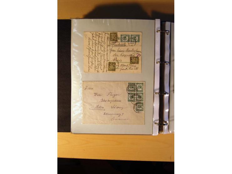 1933/45, sehr umfangreiche Sammlung mit Schwerpunkt Einzel- und Mehrfachfrankaturen der Sondermarken mit ca. 3000 Stück in 19