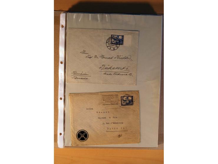 1933/45, sehr umfangreiche Sammlung mit Schwerpunkt Einzel- und Mehrfachfrankaturen der Sondermarken mit ca. 3000 Stück in 19