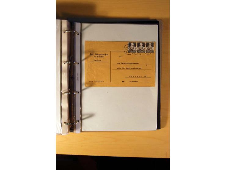 1933/45, sehr umfangreiche Sammlung mit Schwerpunkt Einzel- und Mehrfachfrankaturen der Sondermarken mit ca. 3000 Stück in 19