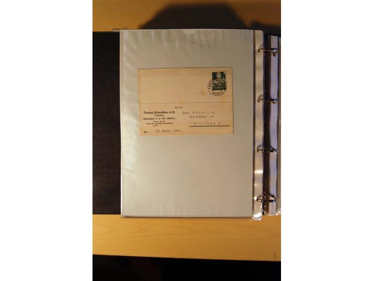 1933/45, sehr umfangreiche Sammlung mit Schwerpunkt Einzel- und Mehrfachfrankaturen der Sondermarken mit ca. 3000 Stück in 19
