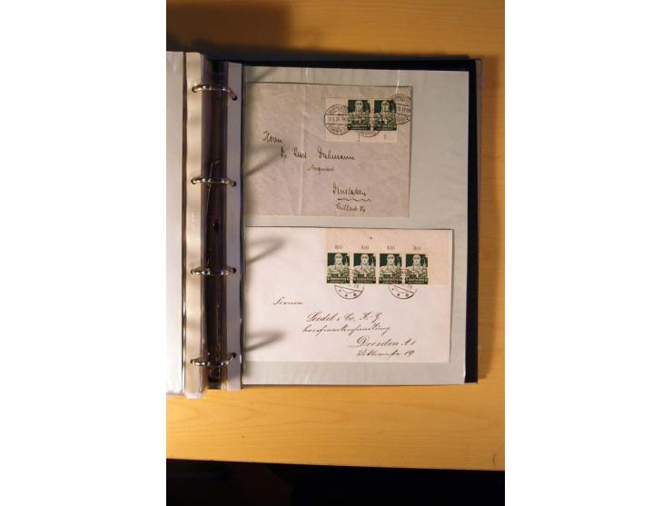 1933/45, sehr umfangreiche Sammlung mit Schwerpunkt Einzel- und Mehrfachfrankaturen der Sondermarken mit ca. 3000 Stück in 19