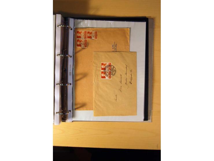 1933/45, sehr umfangreiche Sammlung mit Schwerpunkt Einzel- und Mehrfachfrankaturen der Sondermarken mit ca. 3000 Stück in 19