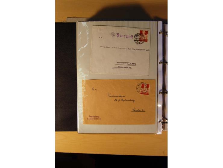 1933/45, sehr umfangreiche Sammlung mit Schwerpunkt Einzel- und Mehrfachfrankaturen der Sondermarken mit ca. 3000 Stück in 19