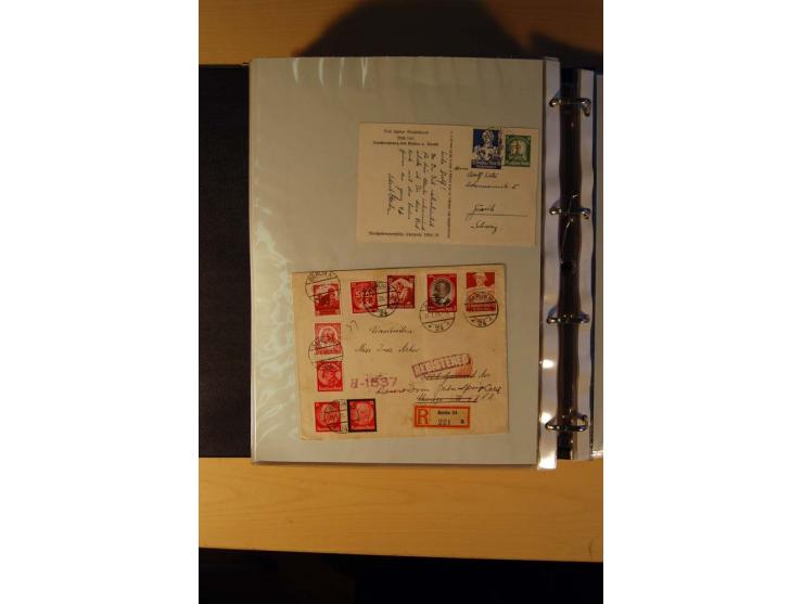 1933/45, sehr umfangreiche Sammlung mit Schwerpunkt Einzel- und Mehrfachfrankaturen der Sondermarken mit ca. 3000 Stück in 19