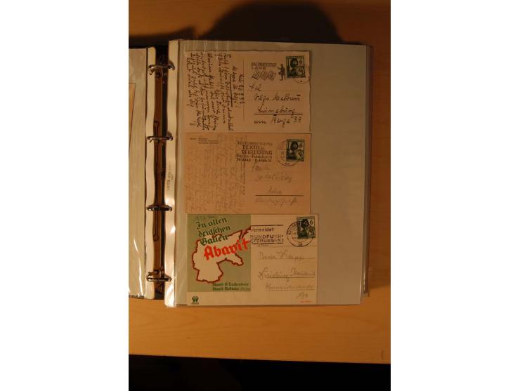 1933/45, sehr umfangreiche Sammlung mit Schwerpunkt Einzel- und Mehrfachfrankaturen der Sondermarken mit ca. 3000 Stück in 19