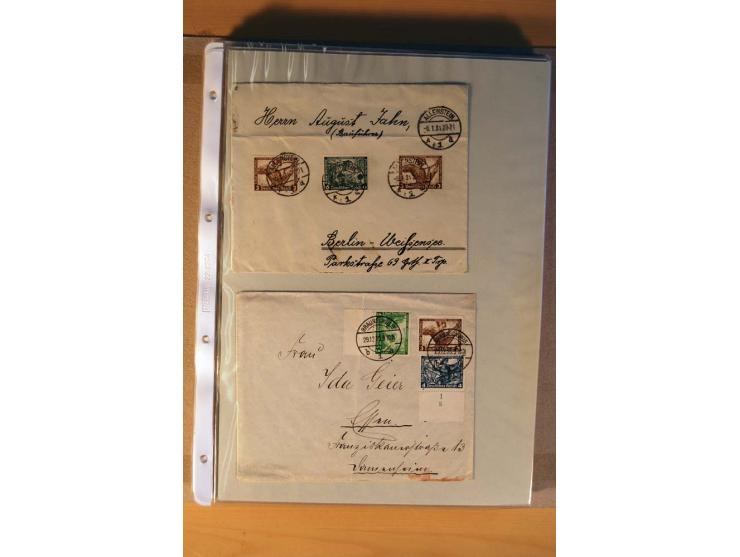 1933/45, sehr umfangreiche Sammlung mit Schwerpunkt Einzel- und Mehrfachfrankaturen der Sondermarken mit ca. 3000 Stück in 19
