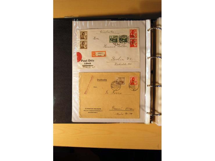 1933/45, sehr umfangreiche Sammlung mit Schwerpunkt Einzel- und Mehrfachfrankaturen der Sondermarken mit ca. 3000 Stück in 19