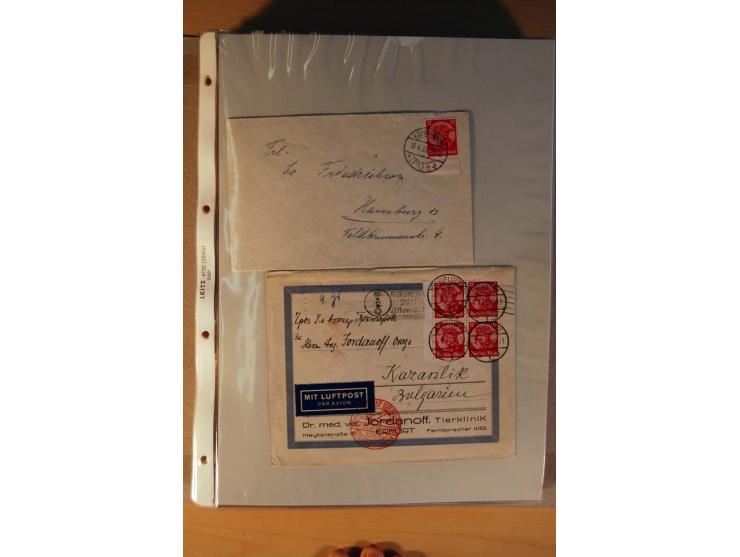 1933/45, sehr umfangreiche Sammlung mit Schwerpunkt Einzel- und Mehrfachfrankaturen der Sondermarken mit ca. 3000 Stück in 19
