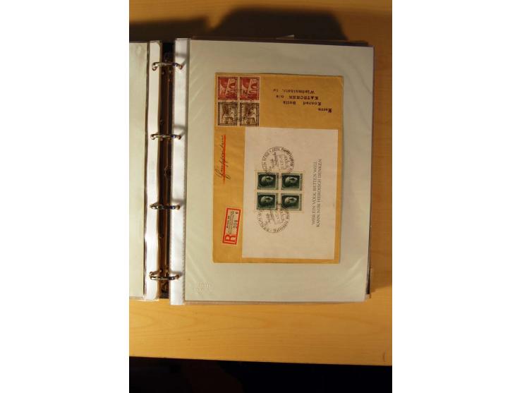 1933/45, sehr umfangreiche Sammlung mit Schwerpunkt Einzel- und Mehrfachfrankaturen der Sondermarken mit ca. 3000 Stück in 19
