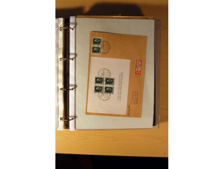 1933/45, sehr umfangreiche Sammlung mit Schwerpunkt Einzel- und Mehrfachfrankaturen der Sondermarken mit ca. 3000 Stück in 19